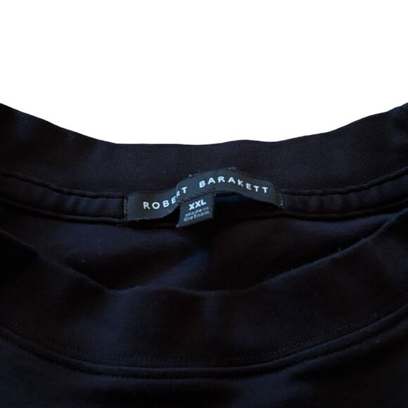 Robert Barakett The High Crew Long Sleeve 100% Cotton T-Shirt Black XXL RB82247 - Picture 4 of 10